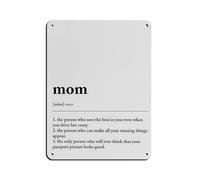 Funny Mother's Day Wall Art Tin Sign Vintage Metal Pub Club Cafe Bar Home Wall Art Decoration Poster Retro 12x16inch(30x40cm)