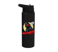 Funny Mothman Cryptid Harbinger of Doom Cryptozoology Stainless Steel Insulated Water Bottle