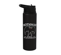 Funny Mothman is My Boyfriend Cryptid Stainless Steel Insulated Water Bottle