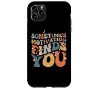 Funny Motivation Shark Quote, Sometimes Motivation Finds You Case for iPhone 11 Pro Max