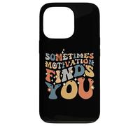 Funny Motivation Shark Quote, Sometimes Motivation Finds You Case for iPhone 13 Pro