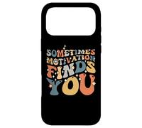 Funny Motivation Shark Quote, Sometimes Motivation Finds You Case for iPhone 17 Pro Max