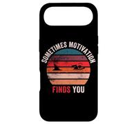 Funny Motivation Shark Quote, Sometimes Motivation Finds You Case for iPhone Air