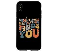 Funny Motivation Shark Quote, Sometimes Motivation Finds You Case for iPhone XS Max