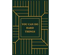 Funny Motivational Notebook: You Can Do Hard Things | Large Lined Journal with Sarcastic Humor & Inspirational Prompts | Perfect Gag Gift for Women, ... 8.5x11, 120 Pages (Rverium Geometric Quotes)