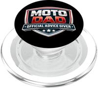 Funny Moto Dad Official Advice Giver Motocross Father's Day PopSockets PopGrip for MagSafe