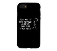 Funny Motocross Fan Work Joke Dirt Bike Racing Case for iPhone SE (2020) / 7/8