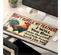Funny Mouse Pad Don'T Ruffle My Feathers, I'Ll Bury You Under The Scope And Help People Look For You Mouse Pad Computer Desk Mat Mousepad Gaming