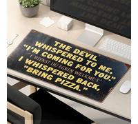 Funny Mouse Pad The Devil Whispered To Me, I'M Coming For You Mouse Pad Computer Desk Mat Mousepad Gaming