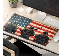 Funny Mouse Pad Three Soldiers Stand In Front Of An American Flag Mouse Pad Mousepad Gaming Mouse Mat