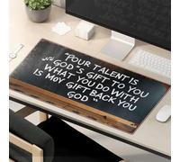 Funny Mouse Pad Your Talent Is God'S Gift What You Do With It Is Your Gift Back To God Mouse Pad Computer Desk Mat Mousepad Gaming