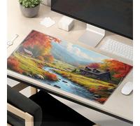 Funny Mouse Pads For Desk Autumn Serenity: A Cozy Cabin In The Valley Mouse Pad Funny Mousepad Crazy Mouse Pad