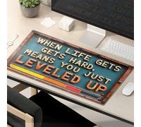 Funny Mouse Pads For Desk Level Up When Life Gets Hard Mouse Pad Mouse Pad Work Funny Funny Mousepads