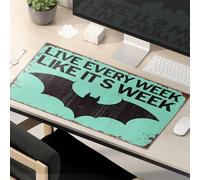 Funny Mouse Pads For Desk Live Every Week Like It'S Week: A Bat-Inspired Motivation Mouse Pad Mouse Pad Funny Funny Mousepads