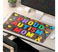 Funny Mouse Pads For Desk Proud Autism Mom Ribbon Mouse Pad Office Desk Mat This Is Fine Mouse Pad