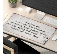 Funny Mouse Pads For Work I'M Just Me, I'Ve Made Mistakes Mouse Pad Desk Pads Office Desk Mat