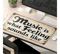 Funny Mouse Pads For Work Music Is What Feeling Sounds Like. Mouse Pad Gaming Mouse Pad Cute Mouse Pad