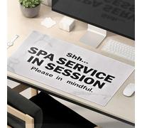 Funny Mouse Pads For Work Shh... Spa Service In Session. Please Be Mindful. Mouse Pad Office Desk Mat Mouse Pad Funny