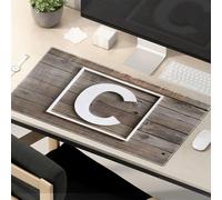 Funny Mouse Pads For Work The Letter C Is Prominently Displayed On A Wooden Background. Mouse Pad Computer Desk Mat Mouse Pad Funny