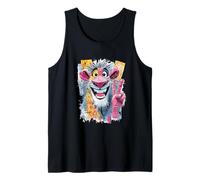 Funny Mouse Peace Graffiti Pop Character Graphic Art Face Tank Top
