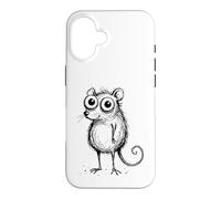 Funny Mouse Sketch Drawing Doodle Line Art Pet Hand Drawn Case for iPhone 16