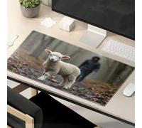 Funny Mousepad Adorable Lamb In The Forest Mouse Pad Funny Mousepads Large Mouse Pad