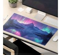 Funny Mousepad Aurora Borealis Over The Mountains Mouse Pad Cat Desk Accessories Mouse Pad Cool