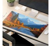 Funny Mousepad Autumn Colors By The River Mouse Pad Funny Mousepads Large Mouse Pad