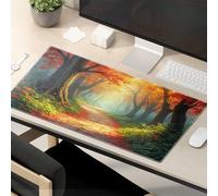 Funny Mousepad Autumnal Pathway In The Enchanted Forest Mouse Pad Desk Pads This Is Fine Mouse Pad
