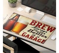 Funny Mousepad Brew Always Tastes Better In A Garage. Mouse Pad Funny Lunch Mouse Pad Mouse Mat