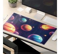 Funny Mousepad Colorful Planets And Comets In Space Mouse Pad Kawaii Mouse Pad Mouse Pads For Desk