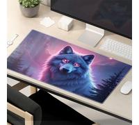 Funny Mousepad Enchanted Night: The Wolf'S Gaze Mouse Pad Kawaii Mouse Pad Mouse Pads For Desk