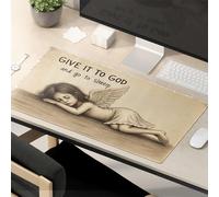 Funny Mousepad Give It To God And Go To Sleep: A Serene Angel'S Lullaby Mouse Pad Kawaii Mouse Pad Mouse Pads For Desk