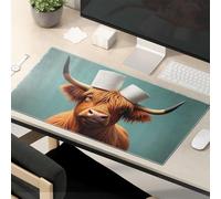 Funny Mousepad Highland Cow With Toilet Paper Hat Mouse Pad Kawaii Mouse Pad Mouse Pads For Desk