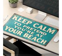 Funny Mousepad Keep Calm To Pretend You'Re At Your Beach. Mouse Pad Computer Mat For Desk Cool Mouse Pad