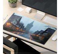 Funny Mousepad Medieval Town In The Mist Mouse Pad Funny Mousepads Large Mouse Pad