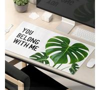 Funny Mousepad Monstera Heart: You Belong With Me Mouse Pad Kawaii Mouse Pad Mouse Pads For Desk