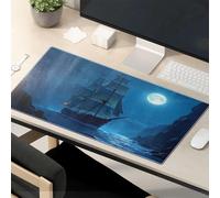 Funny Mousepad Night Voyage Under The Full Moon Mouse Pad Mousepads Fun Desk Accessories