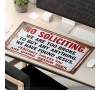 Funny Mousepad No Soliciting. We Are Too Broke To Buy Anything Mouse Pad Funny Lunch Mouse Pad Mouse Mat