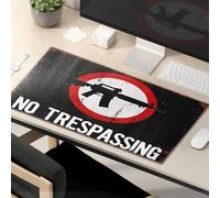 Funny Mousepad No Trespassing Sign With Gun Symbol Mouse Pad Funny Mousepads Large Mouse Pad