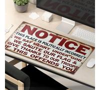 Funny Mousepad Political Incorrectness Notice: Traditional Values Mouse Pad Kawaii Mouse Pad Mouse Pads For Desk