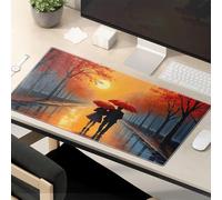 Funny Mousepad Romantic Walk Under The Full Moon Mouse Pad Kawaii Mouse Pad Mouse Pads For Desk