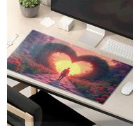 Funny Mousepad Sunset Heart Garden Path Mouse Pad Desk Pads This Is Fine Mouse Pad