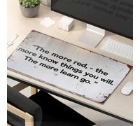Funny Mousepad The More Red, The More Know Things You Will. The More Learn Go. Mouse Pad Funny Lunch Mouse Pad Mouse Mat