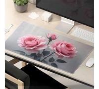 Funny Mousepad Three Pink Roses In Bloom Mouse Pad Kawaii Mouse Pad Mouse Pads For Desk