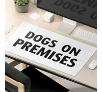 Funny Mousepad Welcome Dogs On Premises Mouse Pad Kawaii Mouse Pad Mouse Pads For Desk