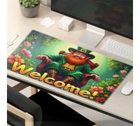 Funny Mousepad Welcome To The Land Of Leprechauns Mouse Pad Kawaii Mouse Pad Mouse Pads For Desk