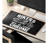 Funny Mousepads Bikers Don'T Go, We Turn Chrome. Mouse Pad Computer Mat For Desk Large Mousepad