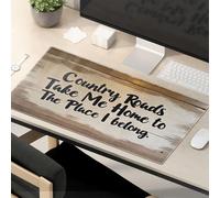Funny Mousepads Country Roads Take Me Home. Mouse Pad Computer Mat For Desk Mouse Pad Cool