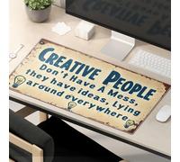 Funny Mousepads Creative People Don'T Have Mess, They Have Ideas. Mouse Pad Computer Mat For Desk Large Mousepad